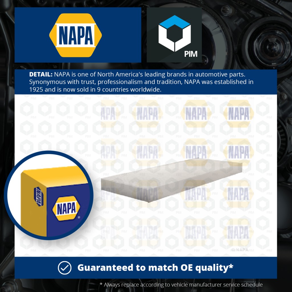 NAPA Pollen / Cabin Filter NFC4165 [PM1874457]