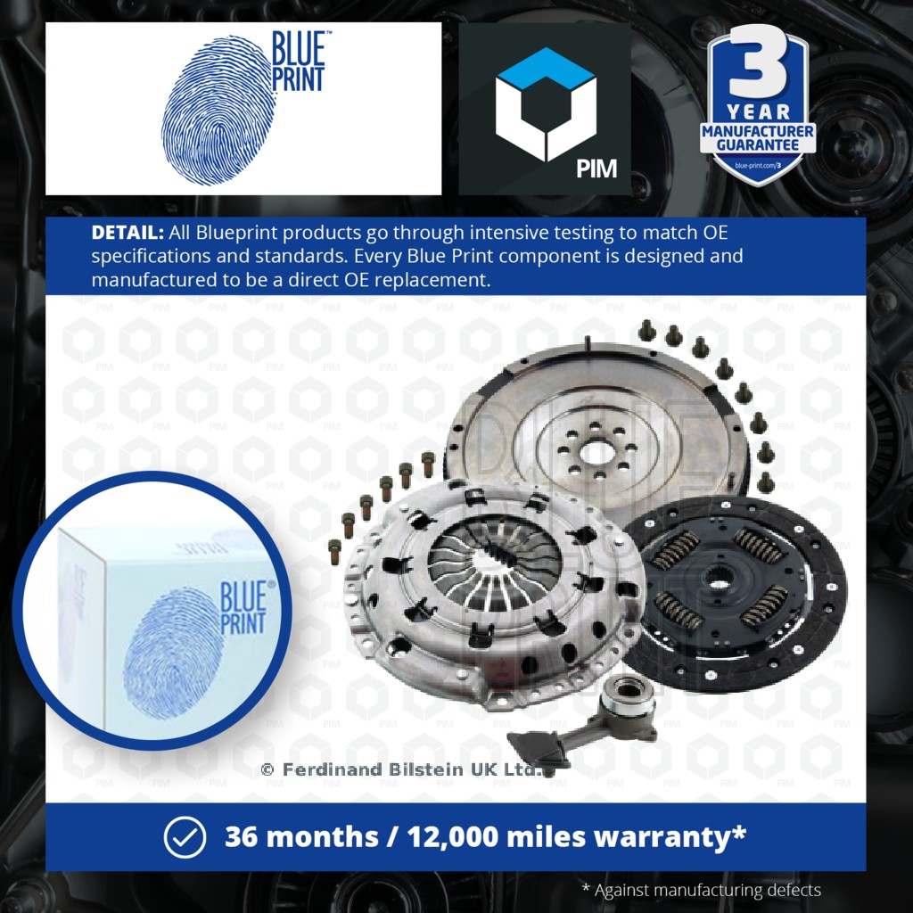 Blue Print Dual to Solid Flywheel Clutch Conversion Kit ADBP300031 [PM1868007]