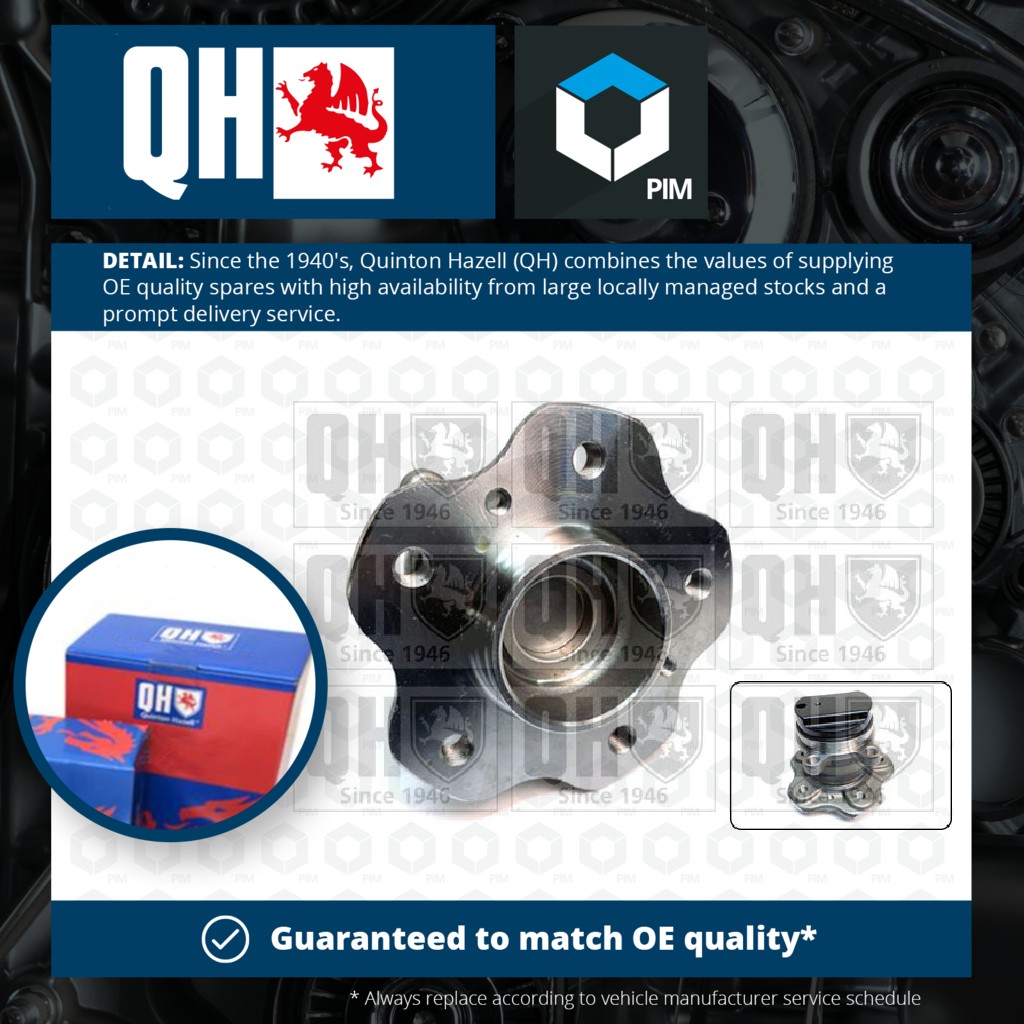 Quinton Hazell Wheel Bearing Kit Rear QWB1665 [PM1863565]