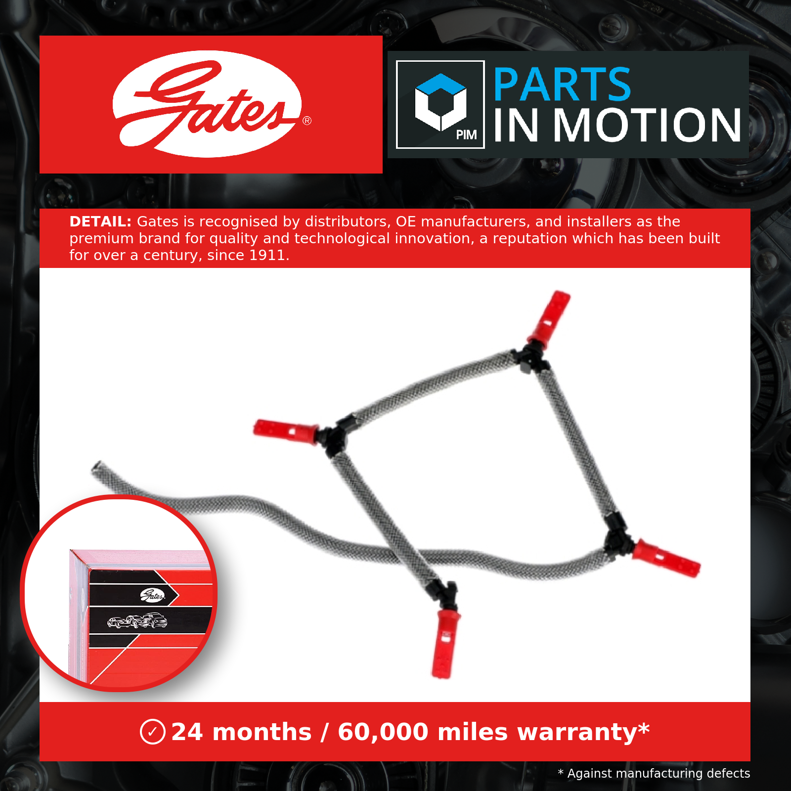 Moulded Fuel Hose / Pipe fits CITROEN C5 Mk2, Mk3 2.0D 2004 on Supply Injection - Image 18
