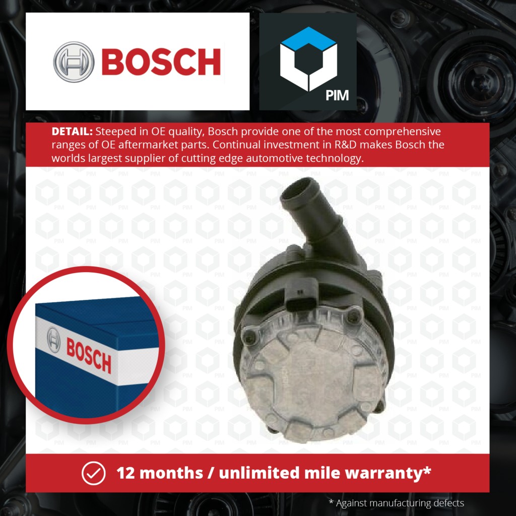 Bosch Water Pump for Parking Heater 0392024029 [PM1859952]