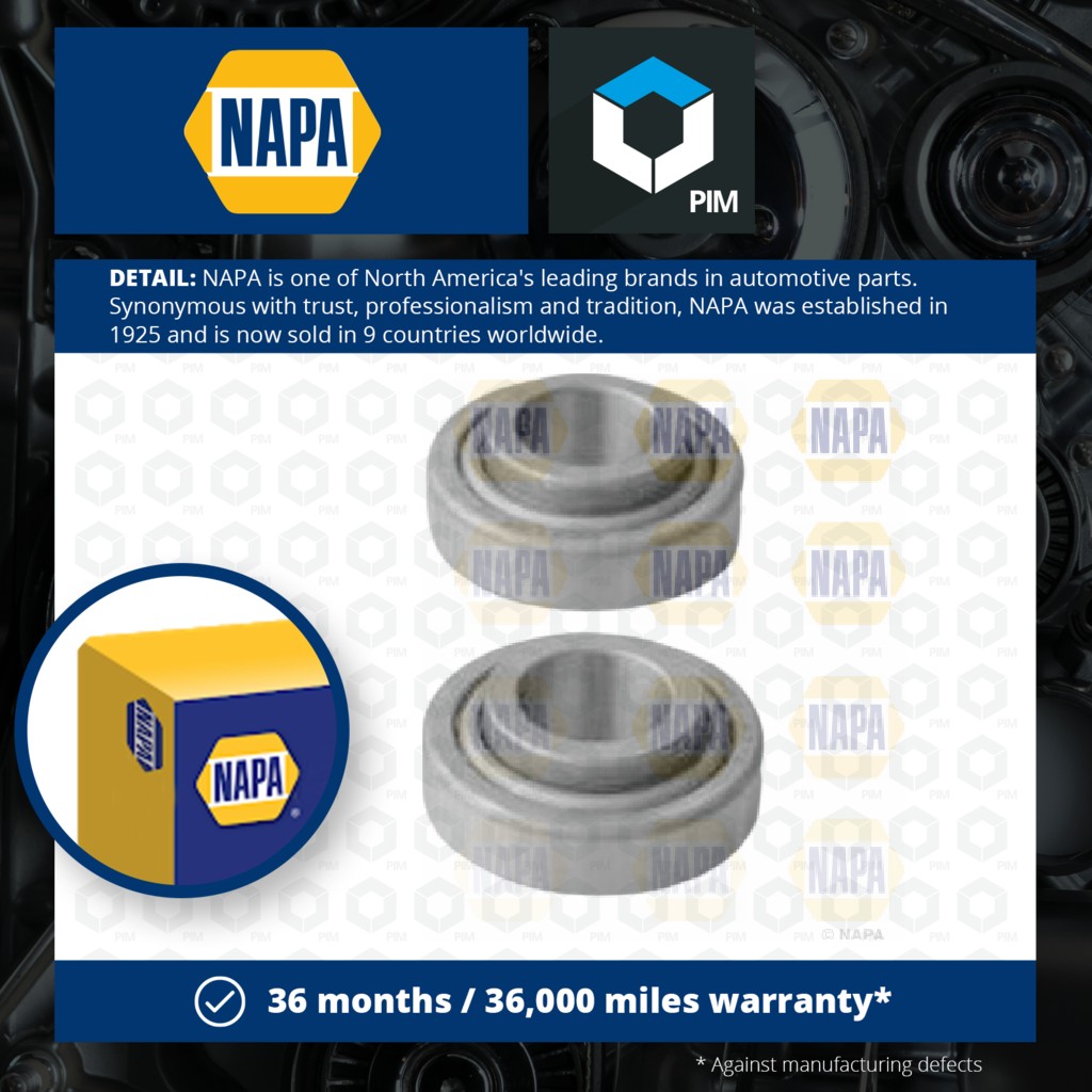 NAPA Wheel Bearing Kit Rear PWB1405 [PM1851899]