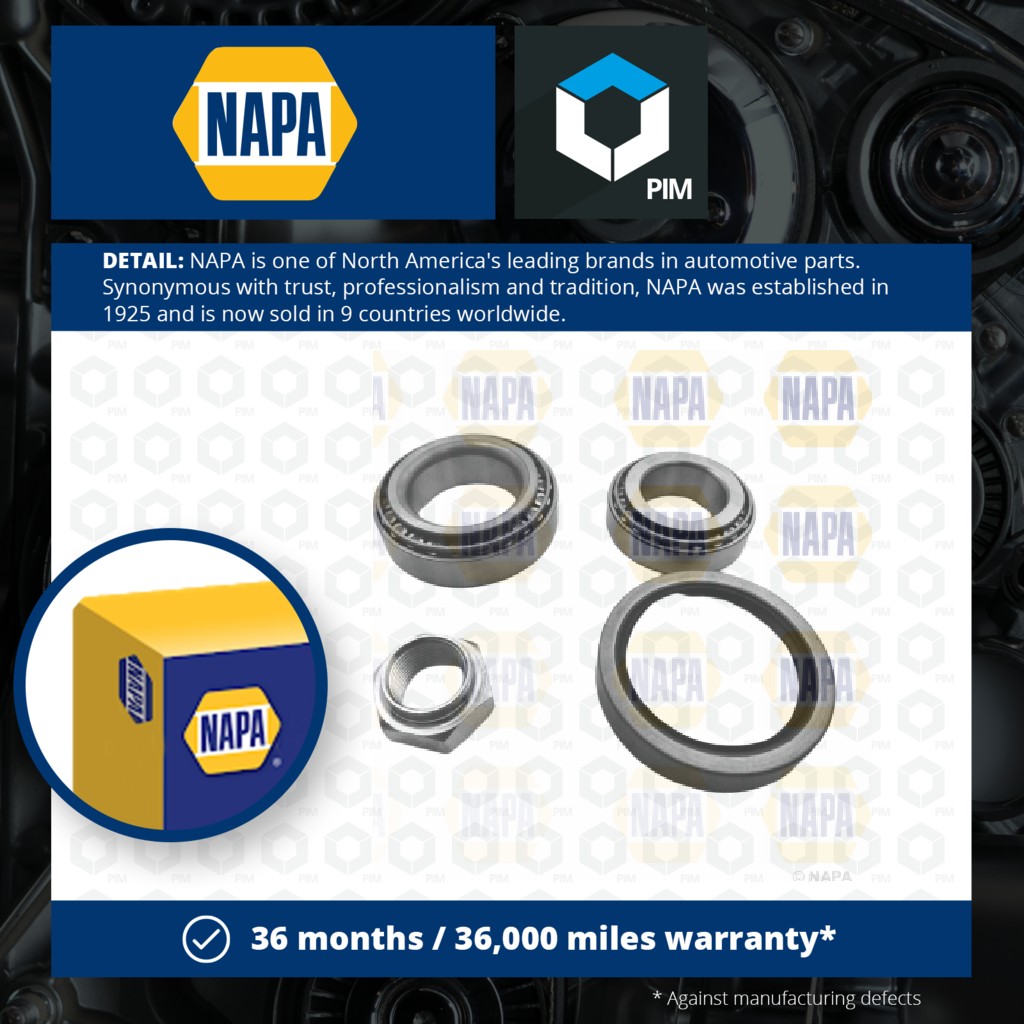 NAPA Wheel Bearing Kit PWB1404 [PM1851898]