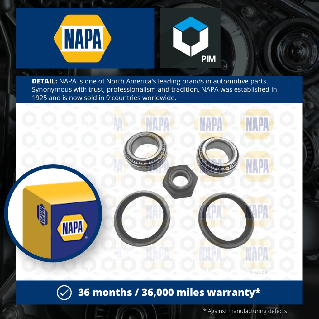 NAPA Wheel Bearing Kit PWB1402 [PM1851896]