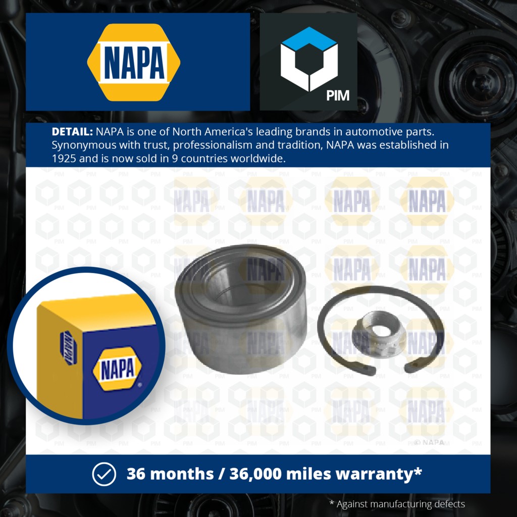 NAPA Wheel Bearing Kit PWB1324 [PM1851818]