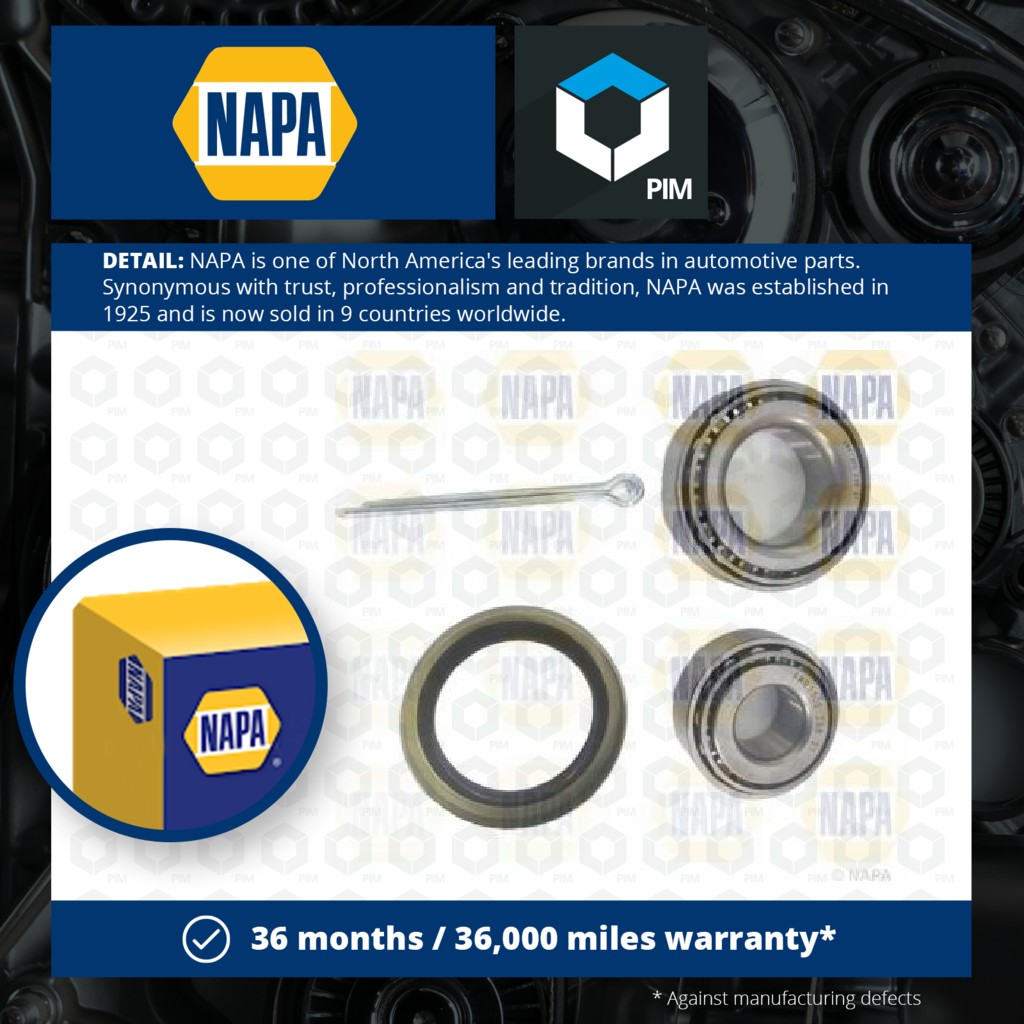 NAPA Wheel Bearing Kit PWB1305 [PM1851799]