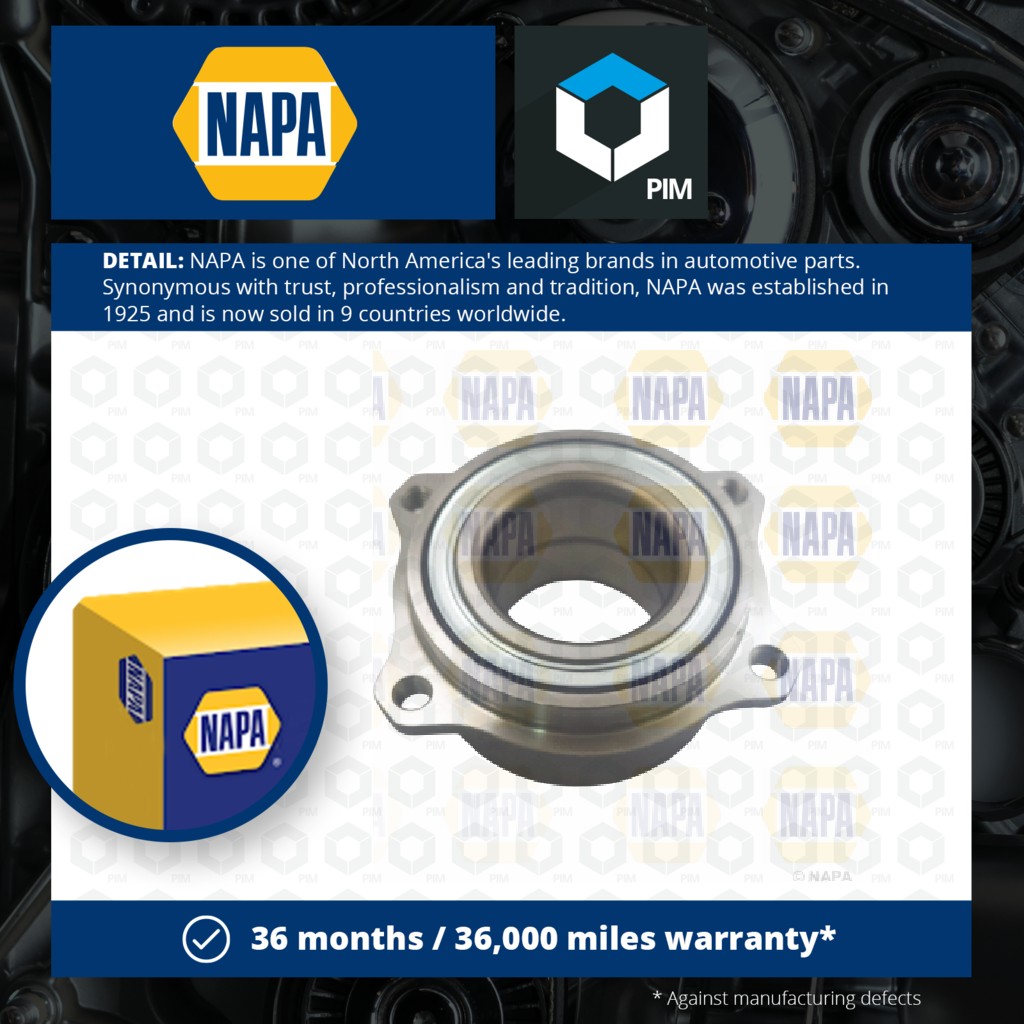 NAPA Wheel Bearing Kit PWB1296 [PM1851790]