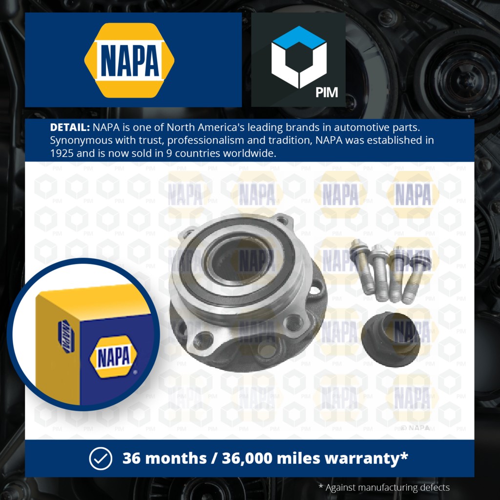 NAPA Wheel Bearing Kit PWB1262 [PM1851757]