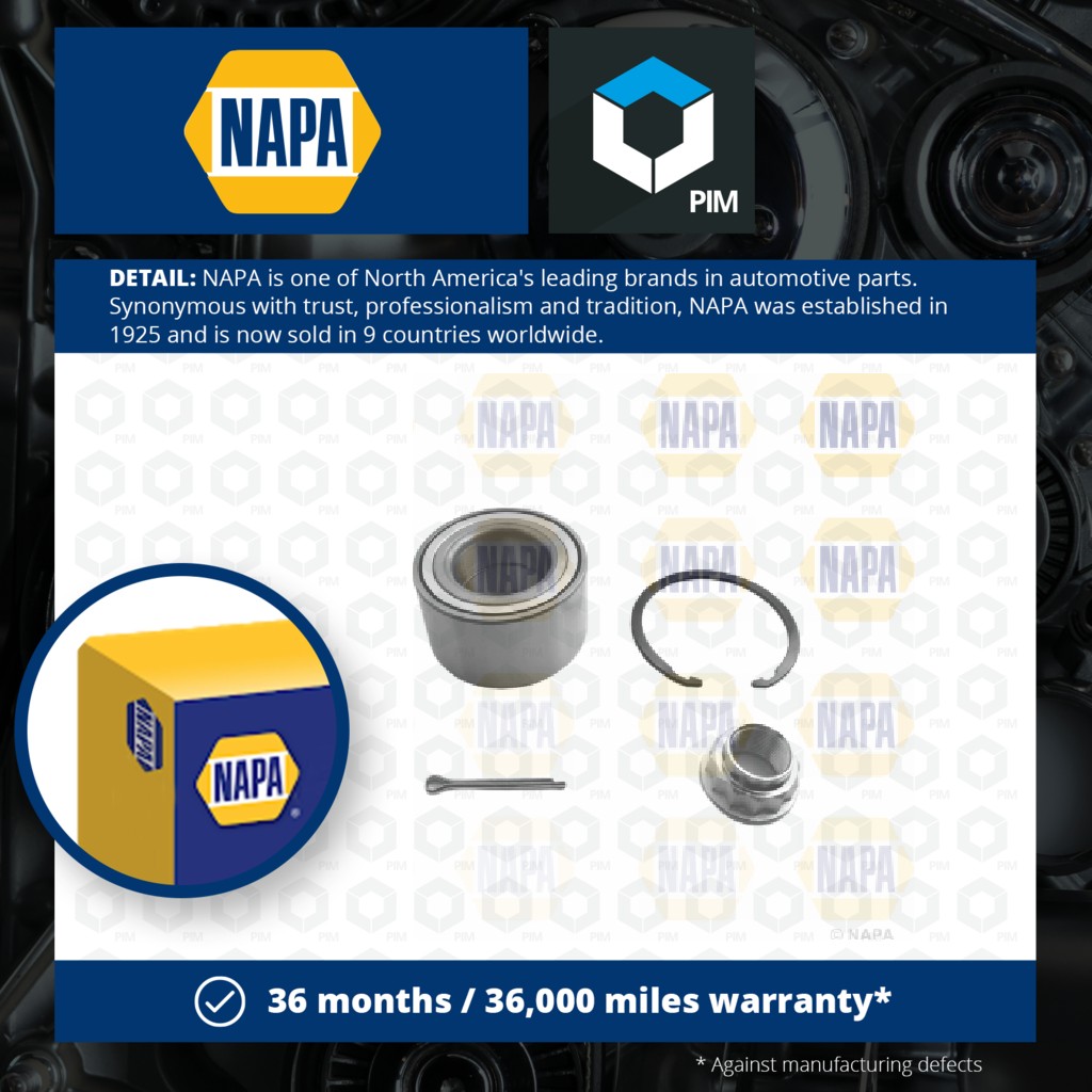 NAPA Wheel Bearing Kit PWB1111 [PM1851610]