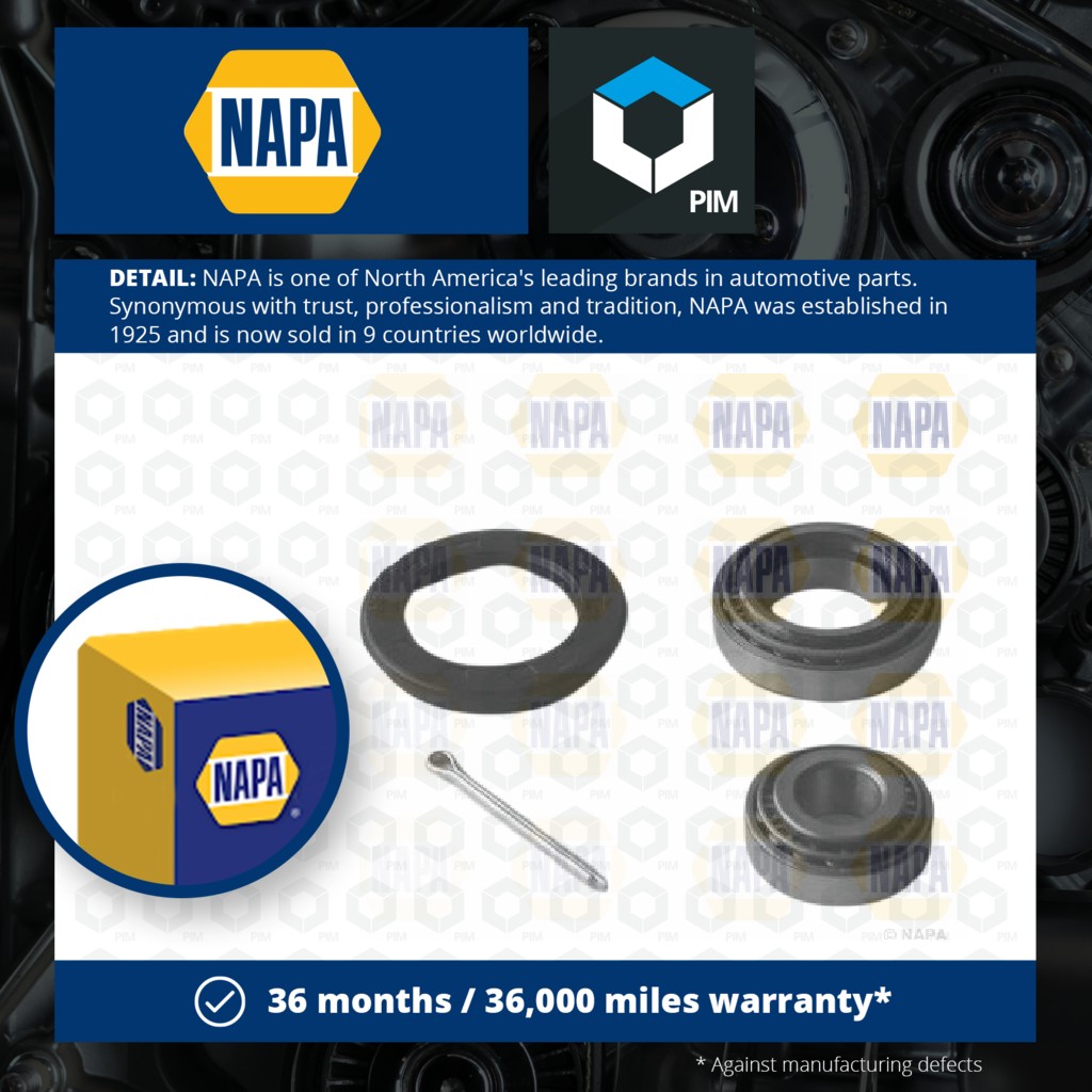 NAPA Wheel Bearing Kit PWB1103 [PM1851602]