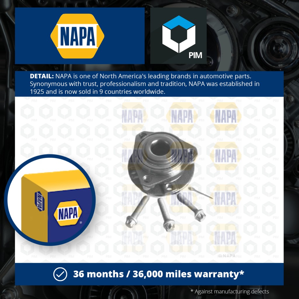 NAPA Wheel Bearing Kit PWB1065 [PM1851564]