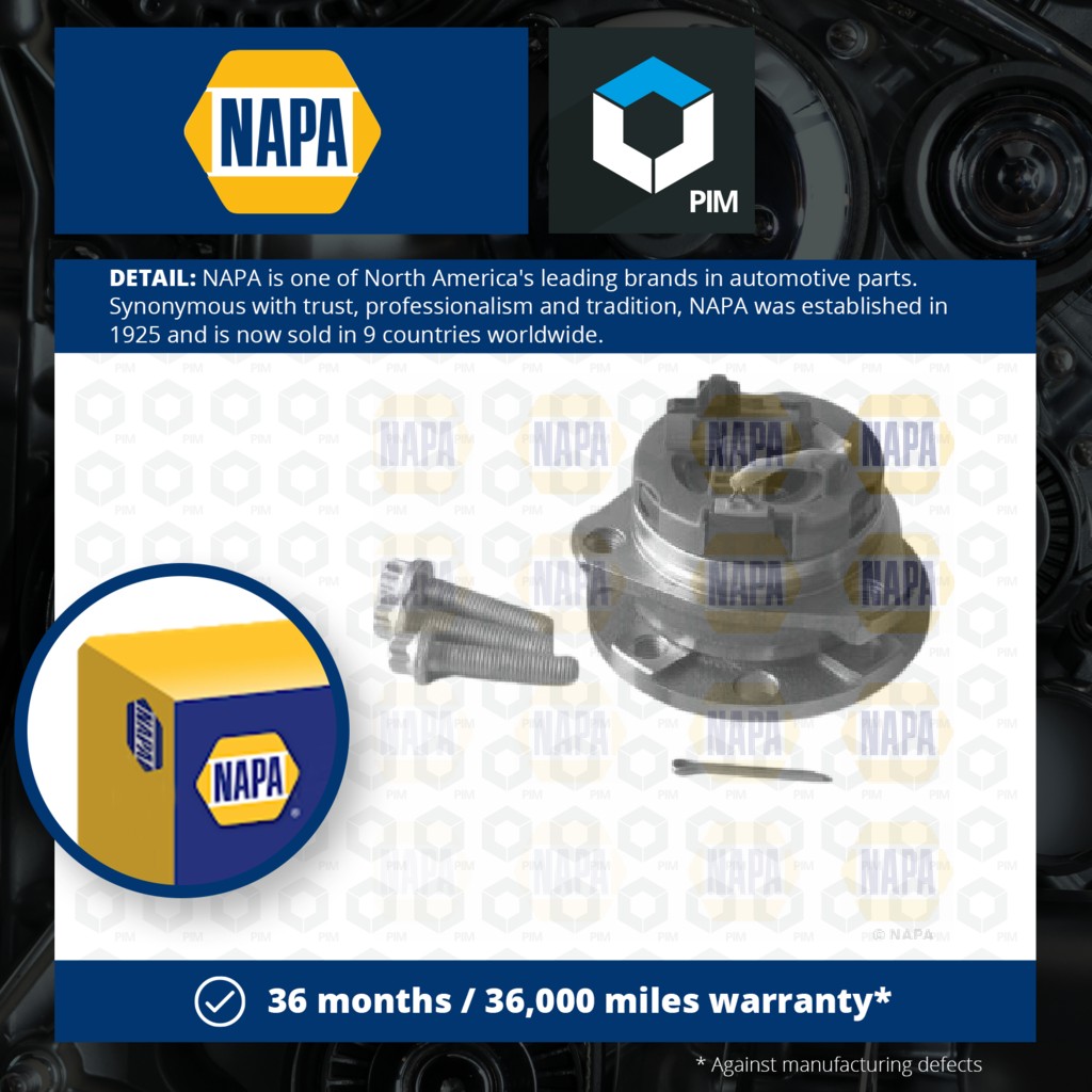 NAPA Wheel Bearing Kit PWB1047 [PM1851546]