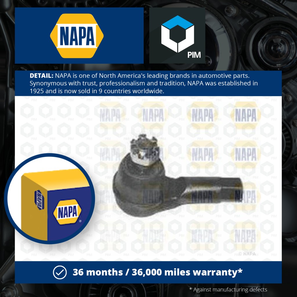 NAPA Tie / Track Rod End NST6406 [PM1851387]