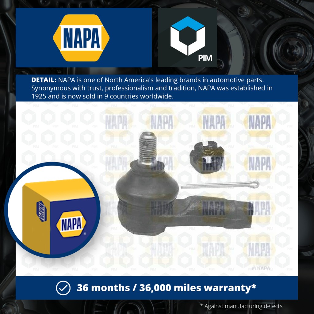 NAPA Tie / Track Rod End Outer NST6244 [PM1851229]