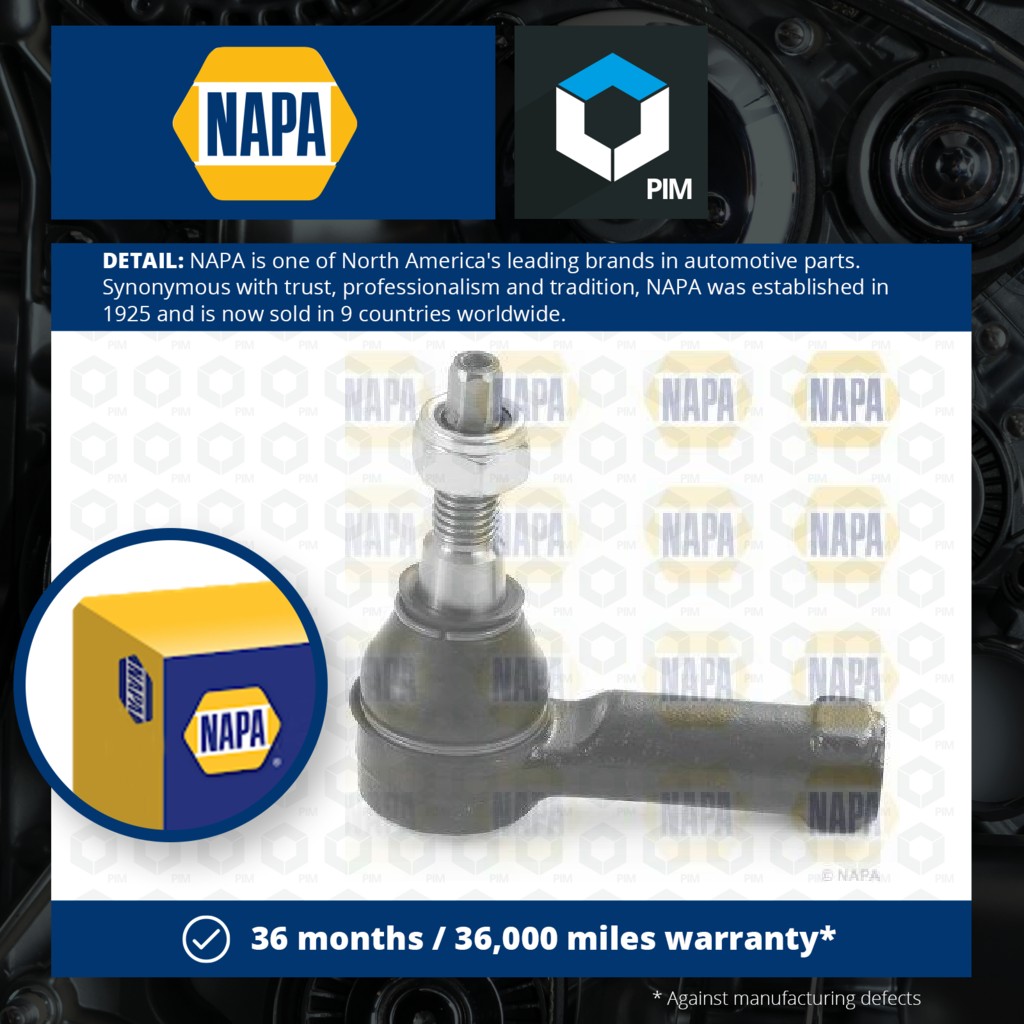 NAPA Tie / Track Rod End Left or Right NST6221 [PM1851213]