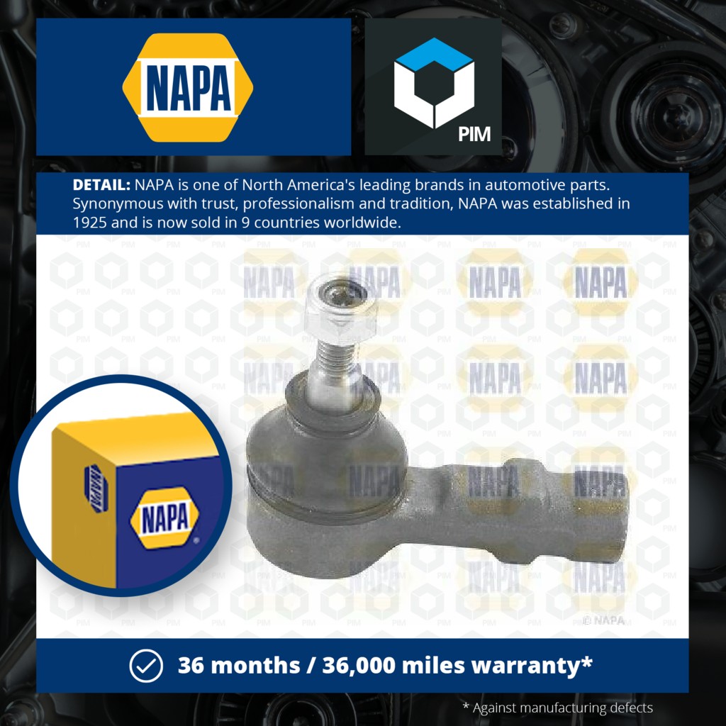 NAPA Tie / Track Rod End Left or Right NST6209 [PM1851201]
