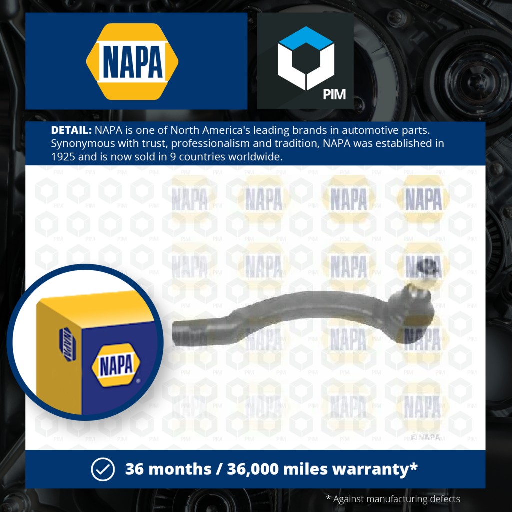 NAPA Tie / Track Rod End Right Outer NST6135 [PM1851146]