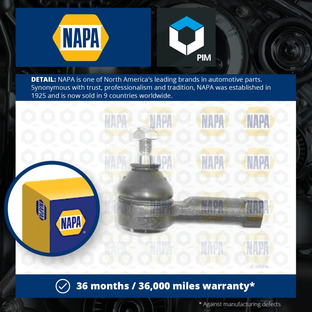 NAPA Tie / Track Rod End Outer NST6127 [PM1851140]