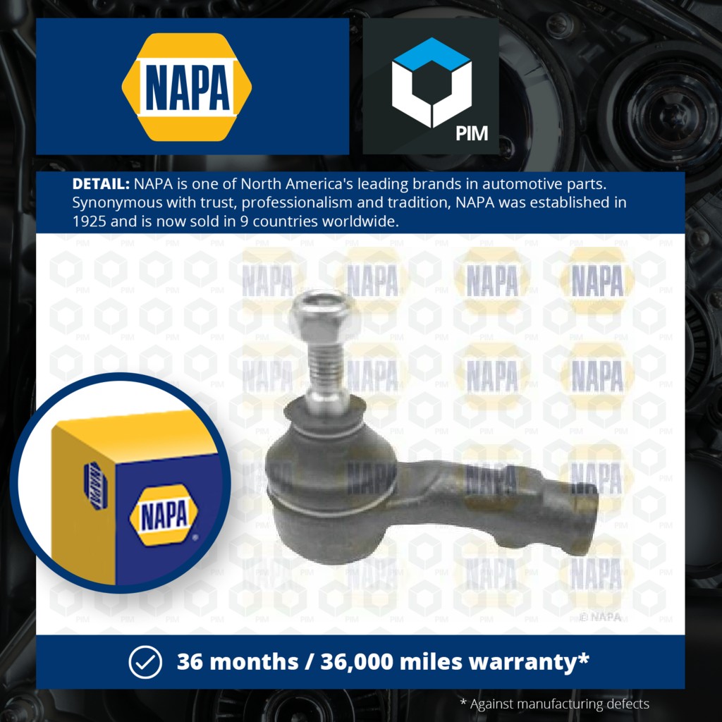 NAPA Tie / Track Rod End Left Outer NST6031 [PM1851060]