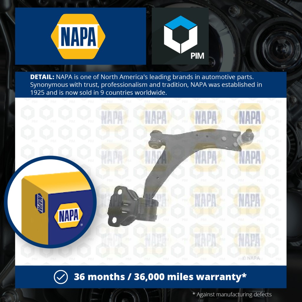 NAPA Wishbone / Suspension Arm Front Lower, Right NST2291 [PM1850530]