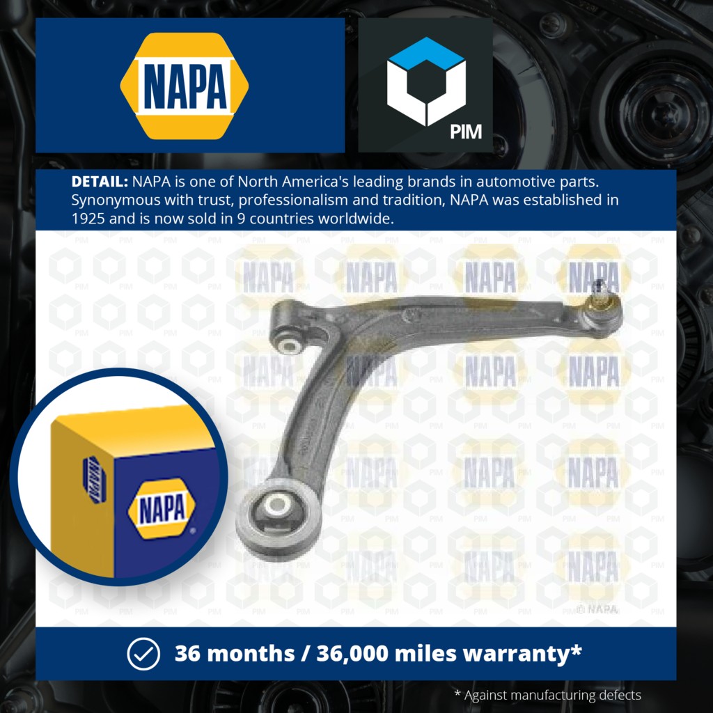 NAPA Wishbone / Suspension Arm Front Lower, Right NST2203 [PM1850453]