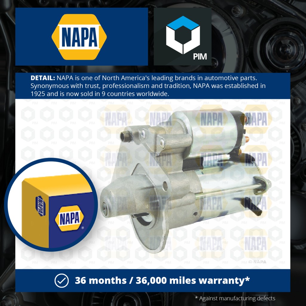 NAPA Starter Motor NSM1521 [PM1850124]