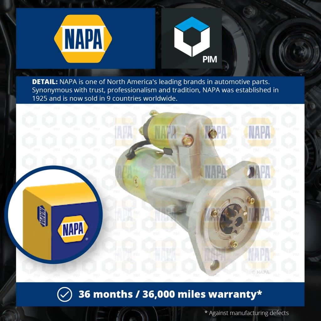 NAPA Starter Motor NSM1509 [PM1850112]