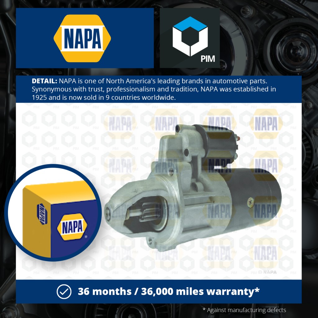 NAPA Starter Motor NSM1474 [PM1850077]
