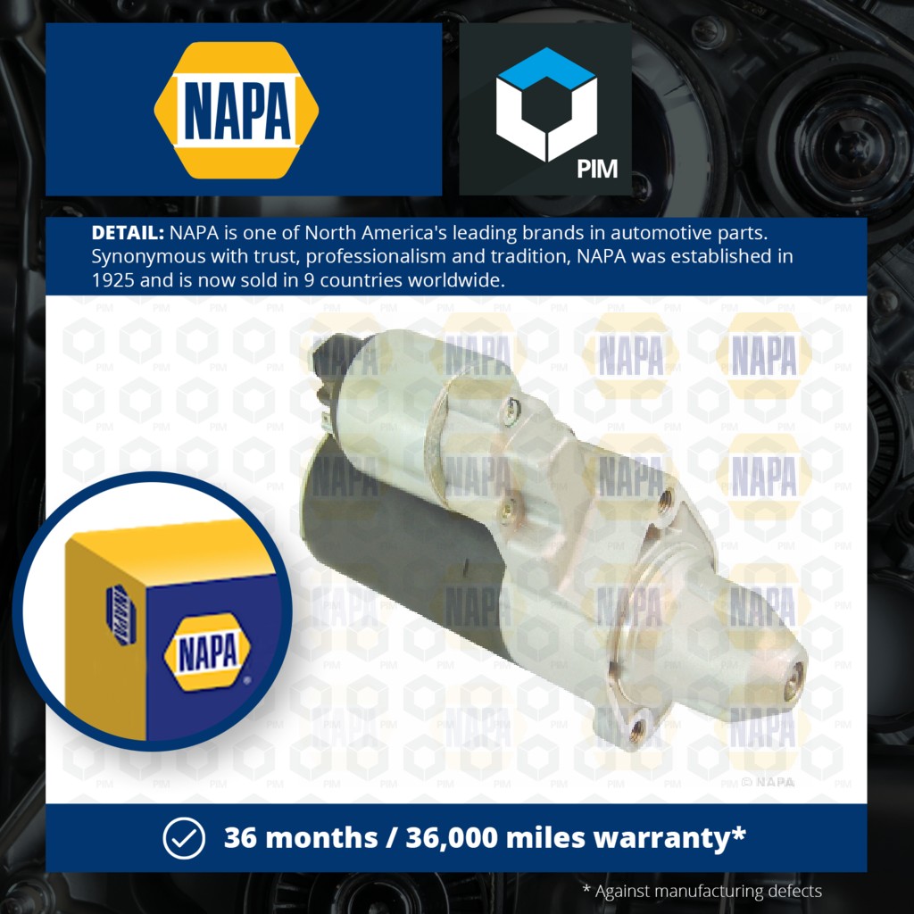 NAPA Starter Motor NSM1396 [PM1850000]