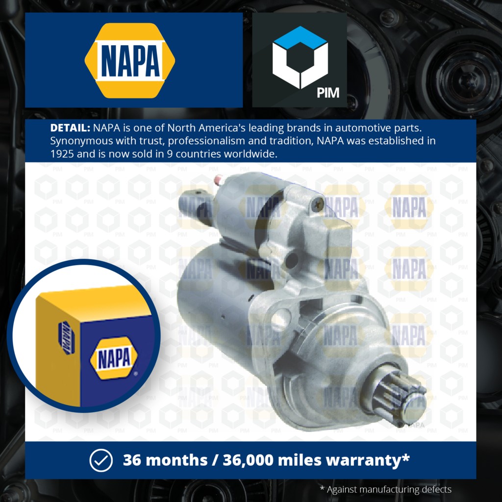 NAPA Starter Motor NSM1383 [PM1849987]