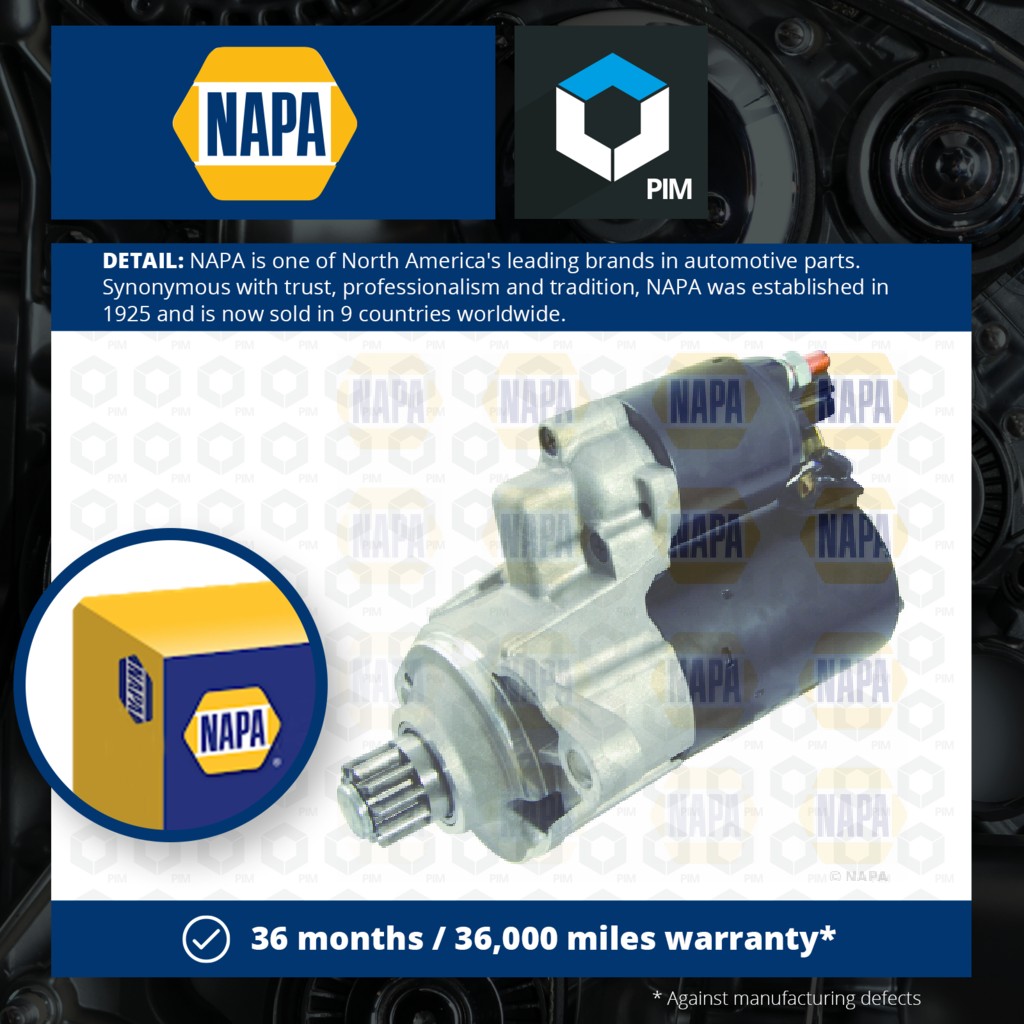 NAPA Starter Motor NSM1376 [PM1849980]