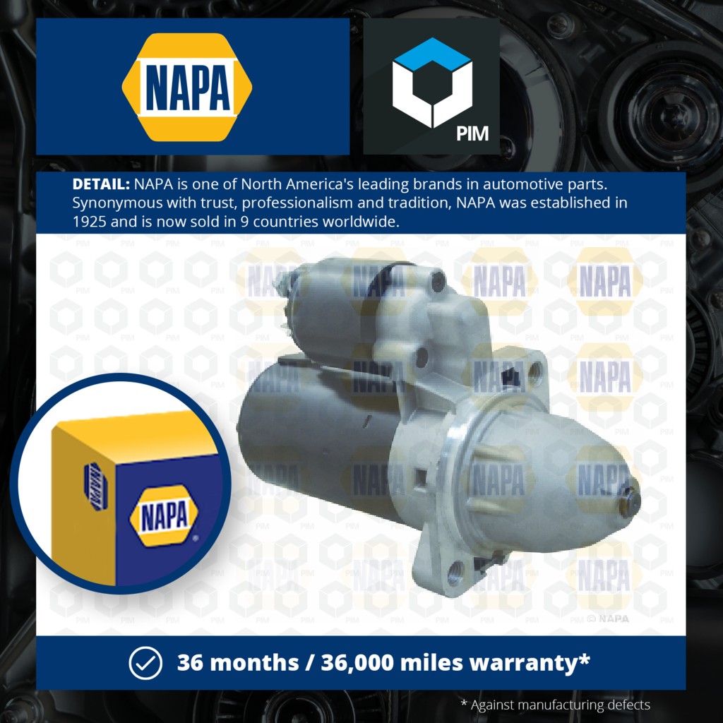 NAPA Starter Motor NSM1344 [PM1849948]