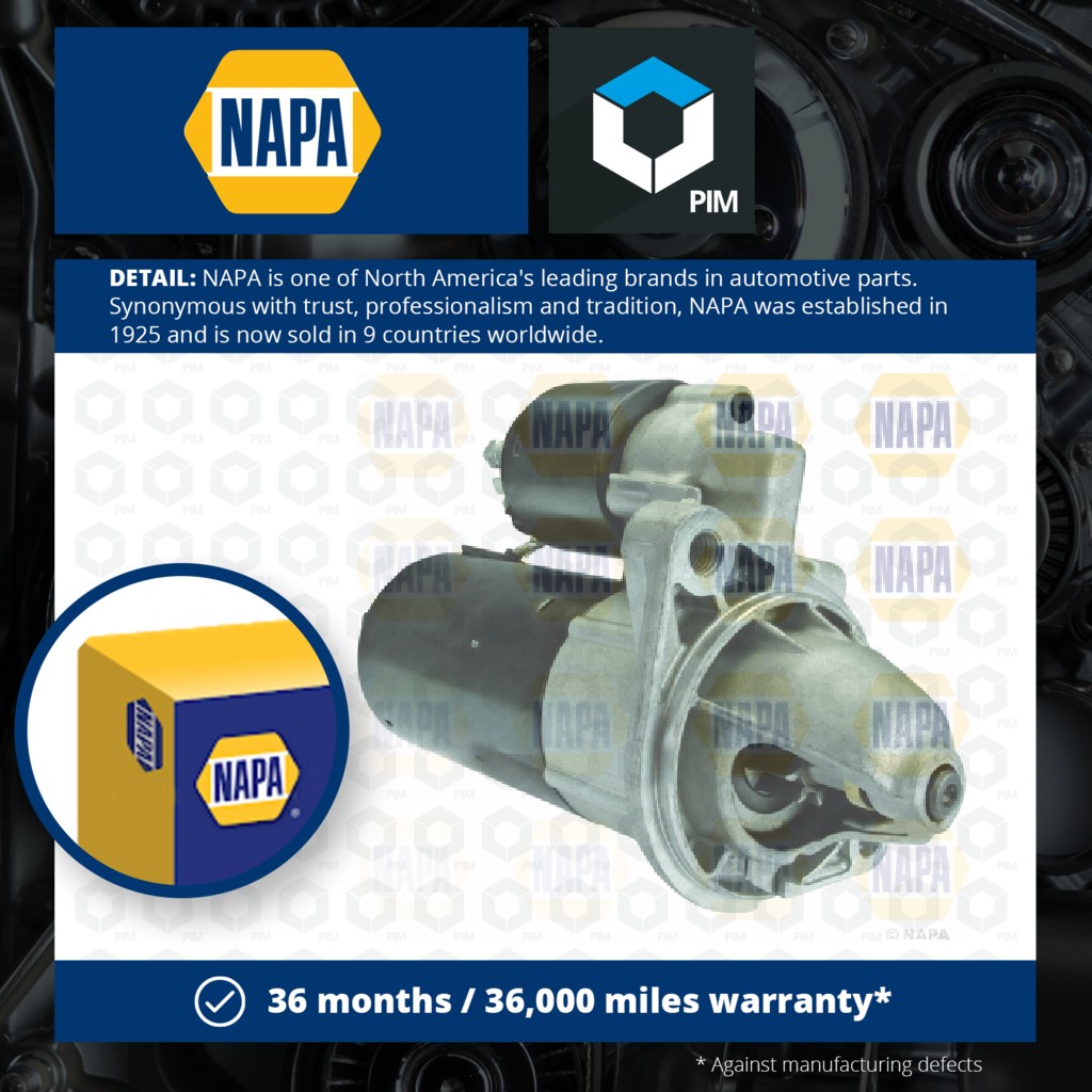 NAPA Starter Motor NSM1324 [PM1849928]