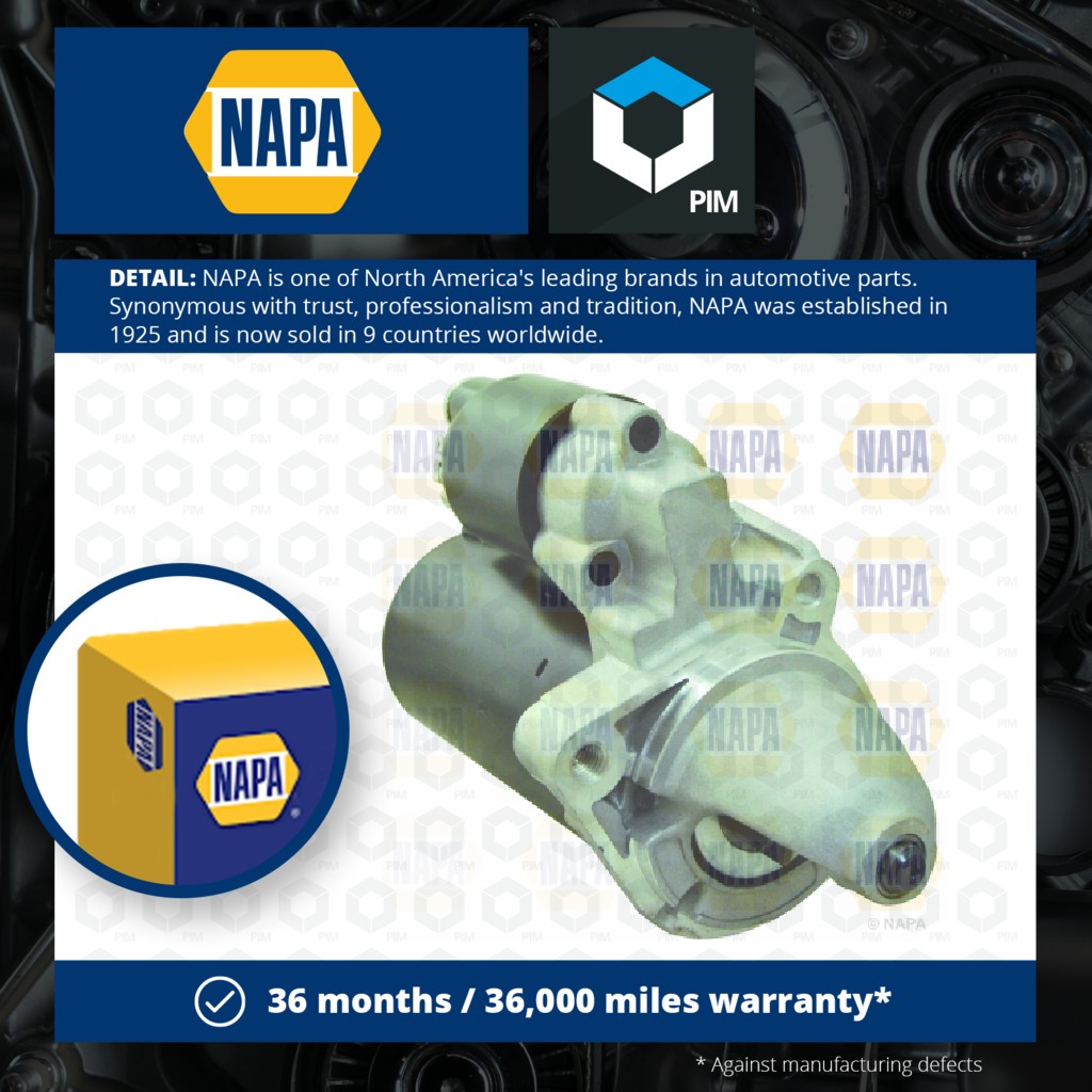 NAPA Starter Motor NSM1323 [PM1849927]