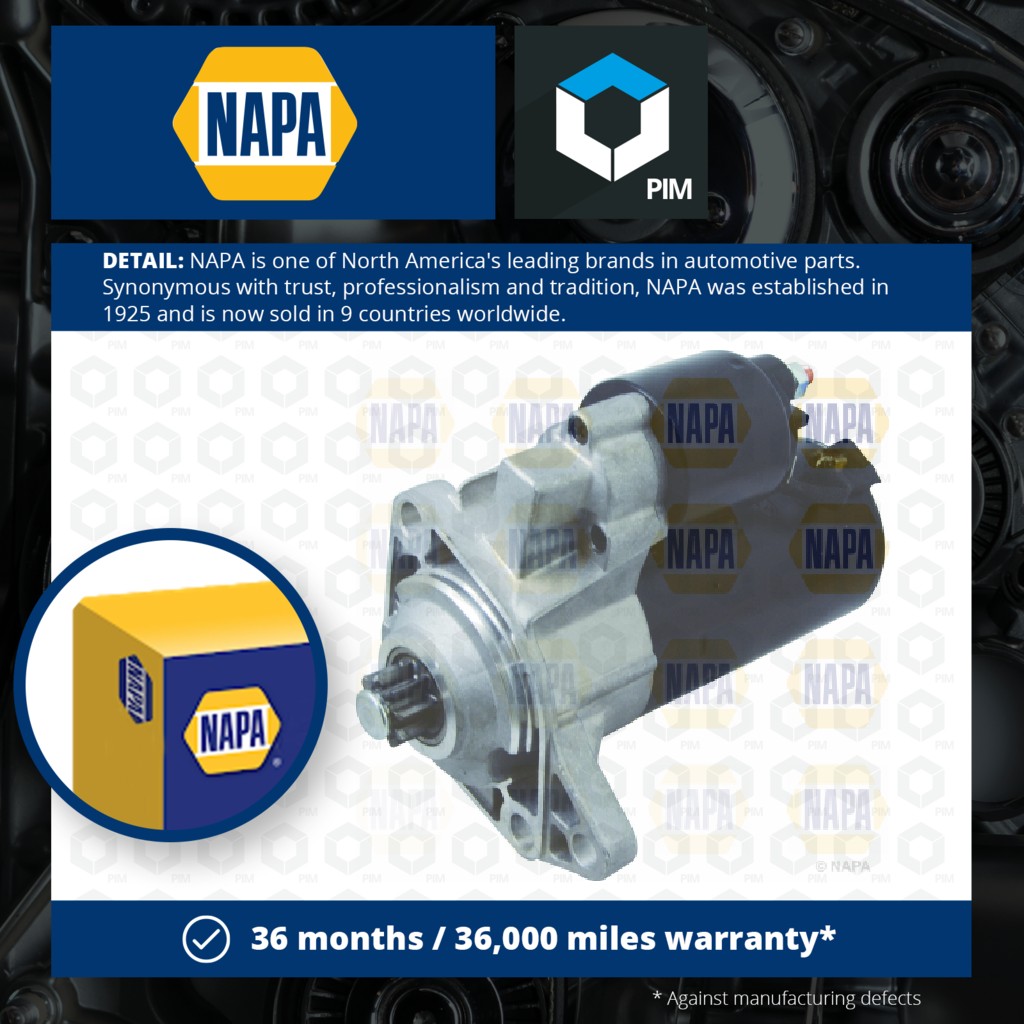 NAPA Starter Motor NSM1282 [PM1849886]