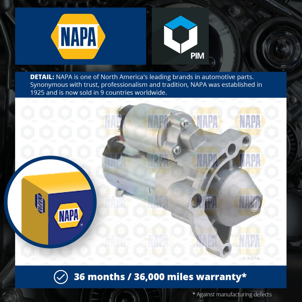 NAPA Starter Motor NSM1255 [PM1849860]