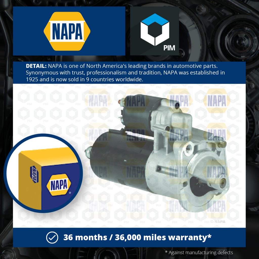 NAPA Starter Motor NSM1254 [PM1849859]