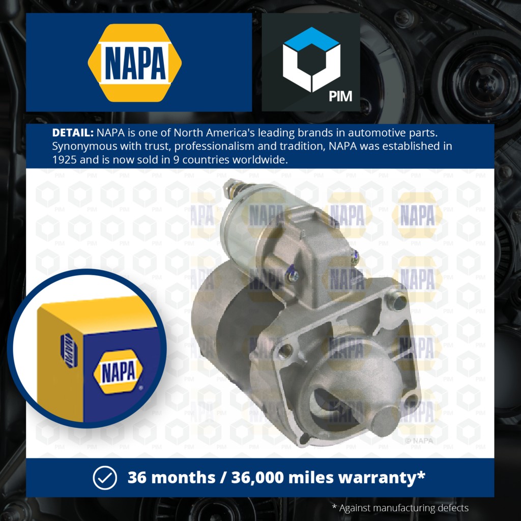 NAPA Starter Motor NSM1237 [PM1849842]