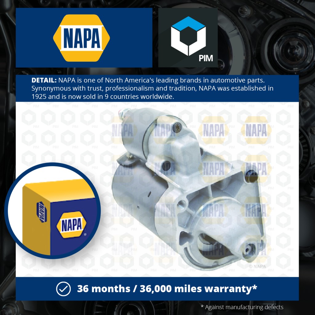 NAPA Starter Motor NSM1167 [PM1849773]