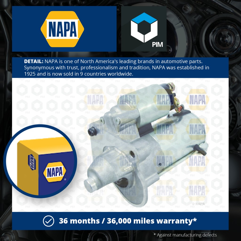 NAPA Starter Motor NSM1046 [PM1849654]