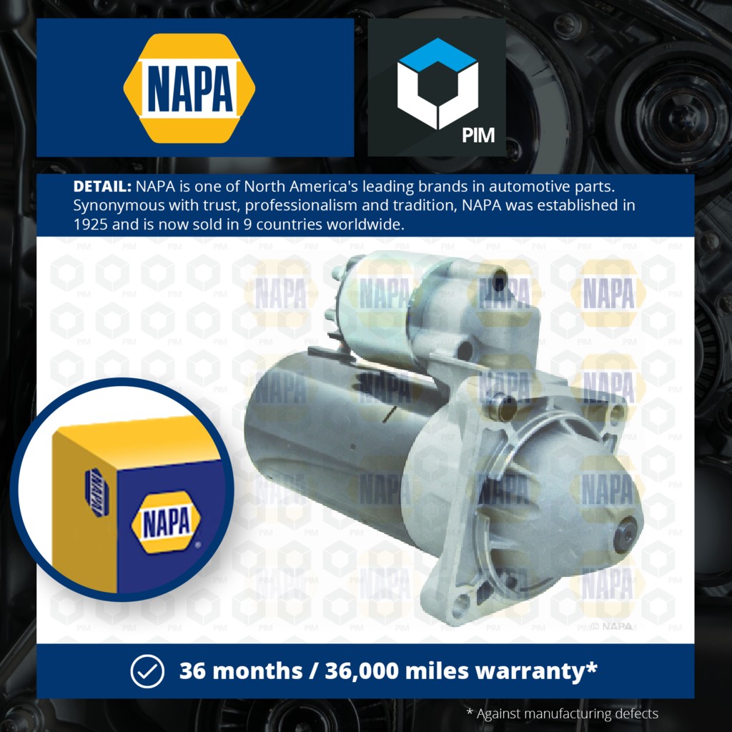 NAPA Starter Motor NSM1028 [PM1849636]