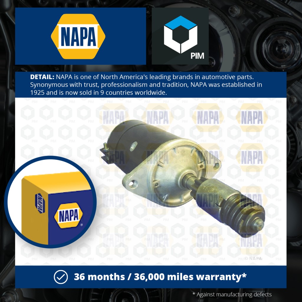 NAPA Starter Motor NSM1006 [PM1849614]
