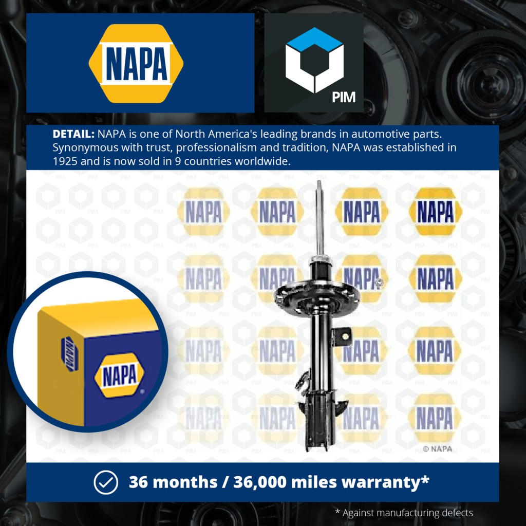 NAPA Shock Absorber (Single Handed) Front Left NSA1378 [PM1849494]