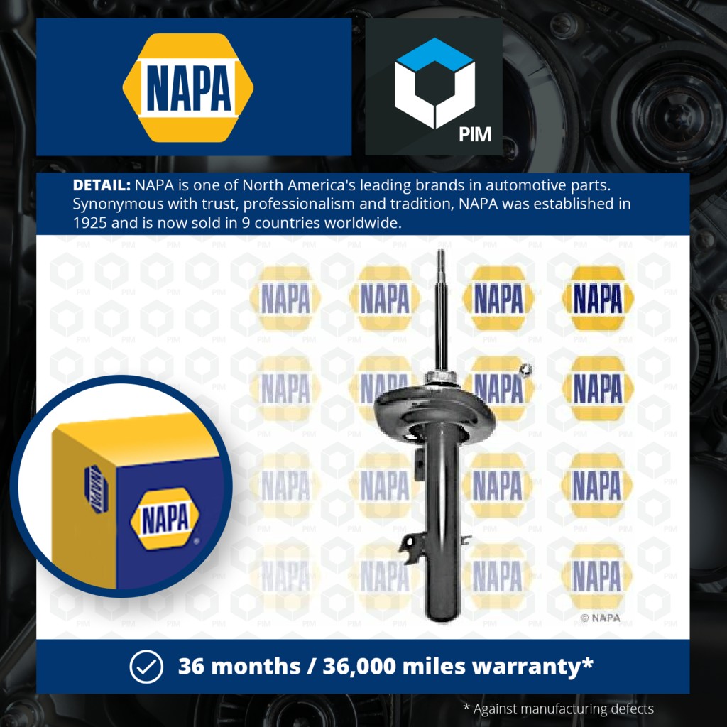 NAPA Shock Absorber (Single Handed) Front Right NSA1285 [PM1849404]