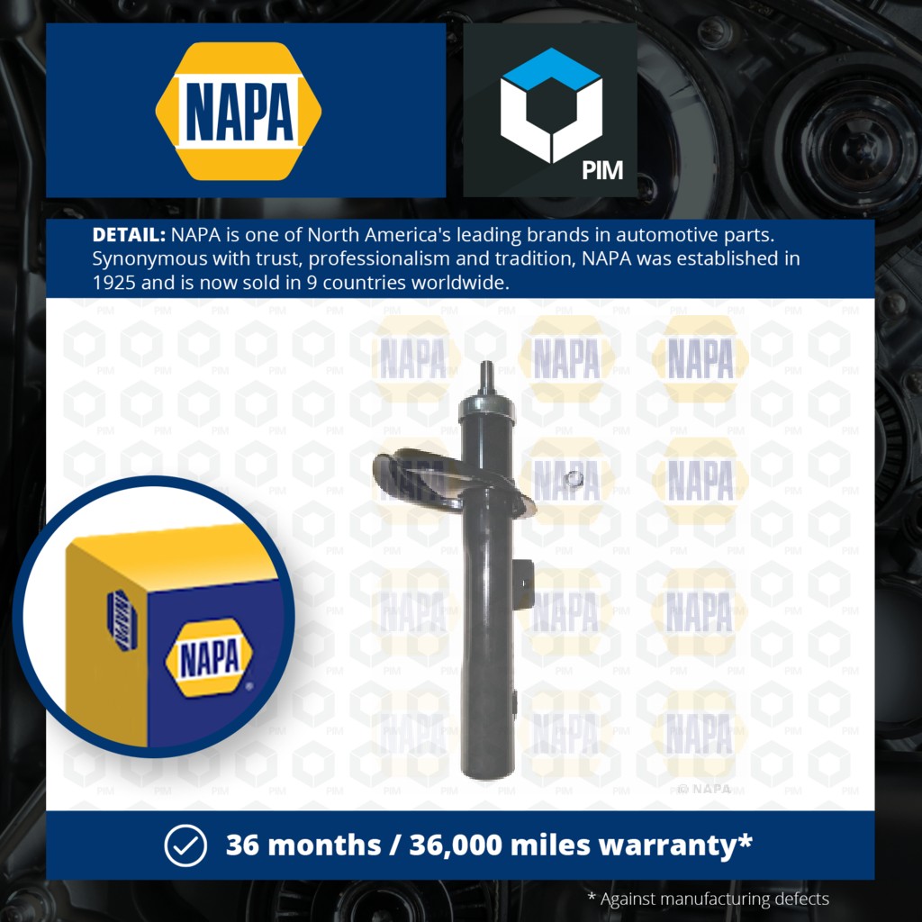 NAPA Shock Absorber (Single Handed) Front Right NSA1066 [PM1849188]