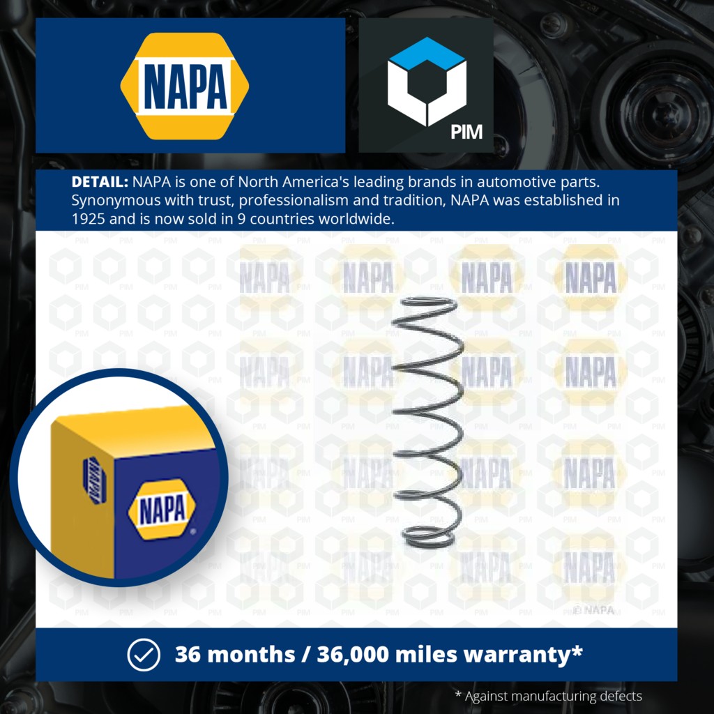NAPA Coil Spring Rear NCS1286 [PM1849093]