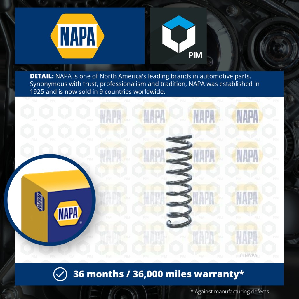 NAPA Coil Spring Rear NCS1270 [PM1849077]