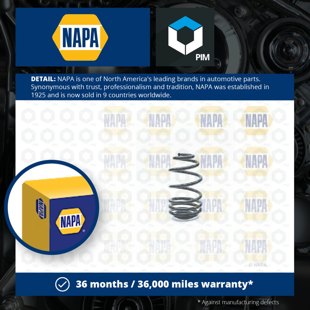 NAPA Coil Spring Rear NCS1244 [PM1849051]