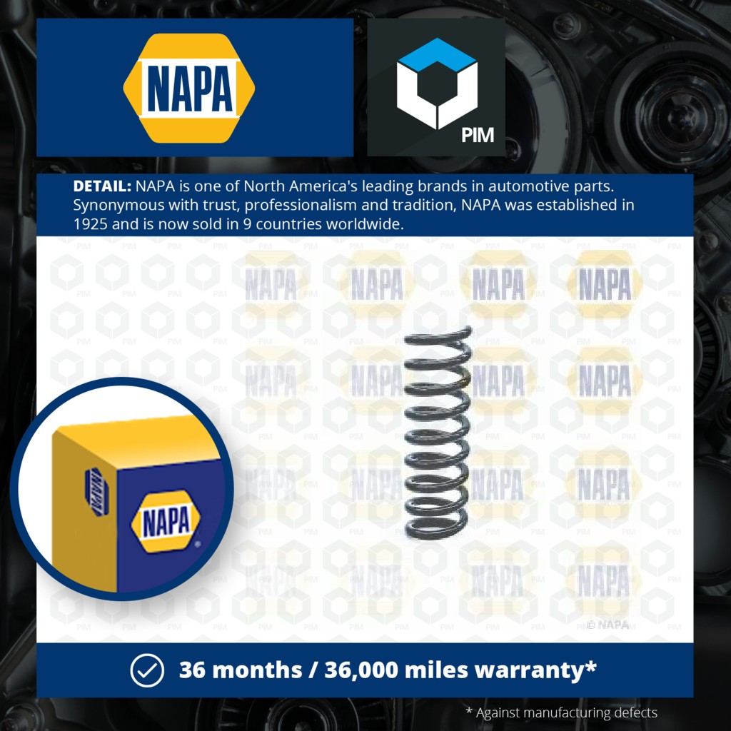 NAPA Coil Spring Rear NCS1218 [PM1849025]