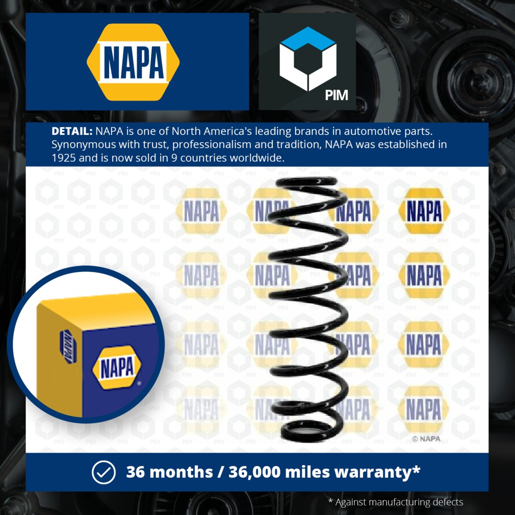 NAPA Coil Spring Rear NCS1140 [PM1848947]